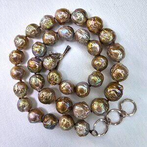 17" Pond Slime Kasumi Pearl Choker Princess Necklace by Freshwater Creations